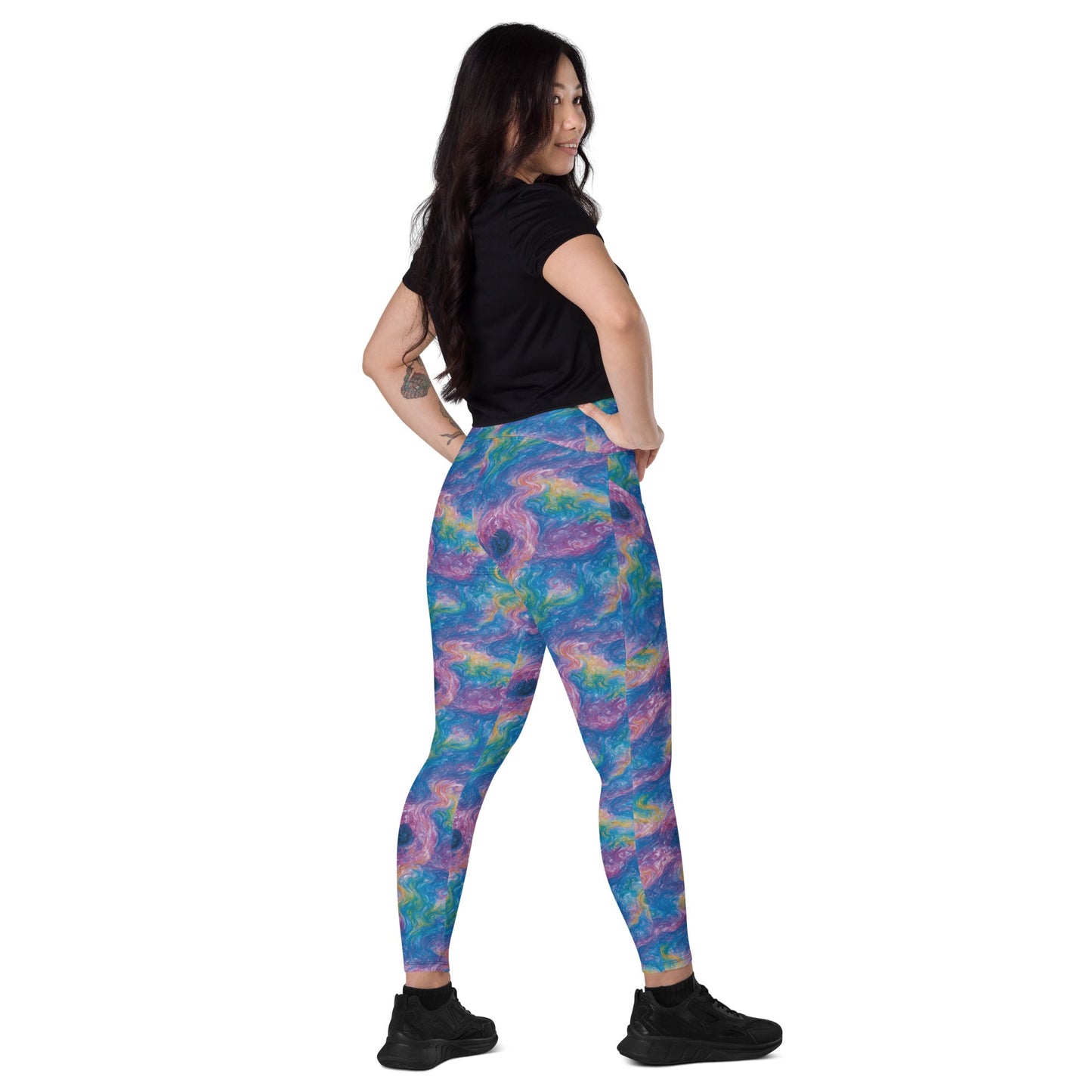 Leggings with pockets - Quantum Drift - by Jelly Kvlt