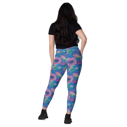 Leggings with pockets - Quantum Drift - by Jelly Kvlt