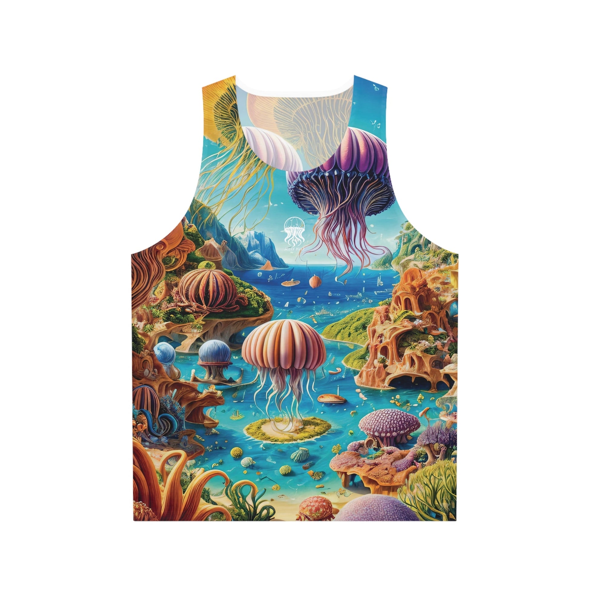 Light Tank Top - Aqua Fantasia - by Jelly Kvlt