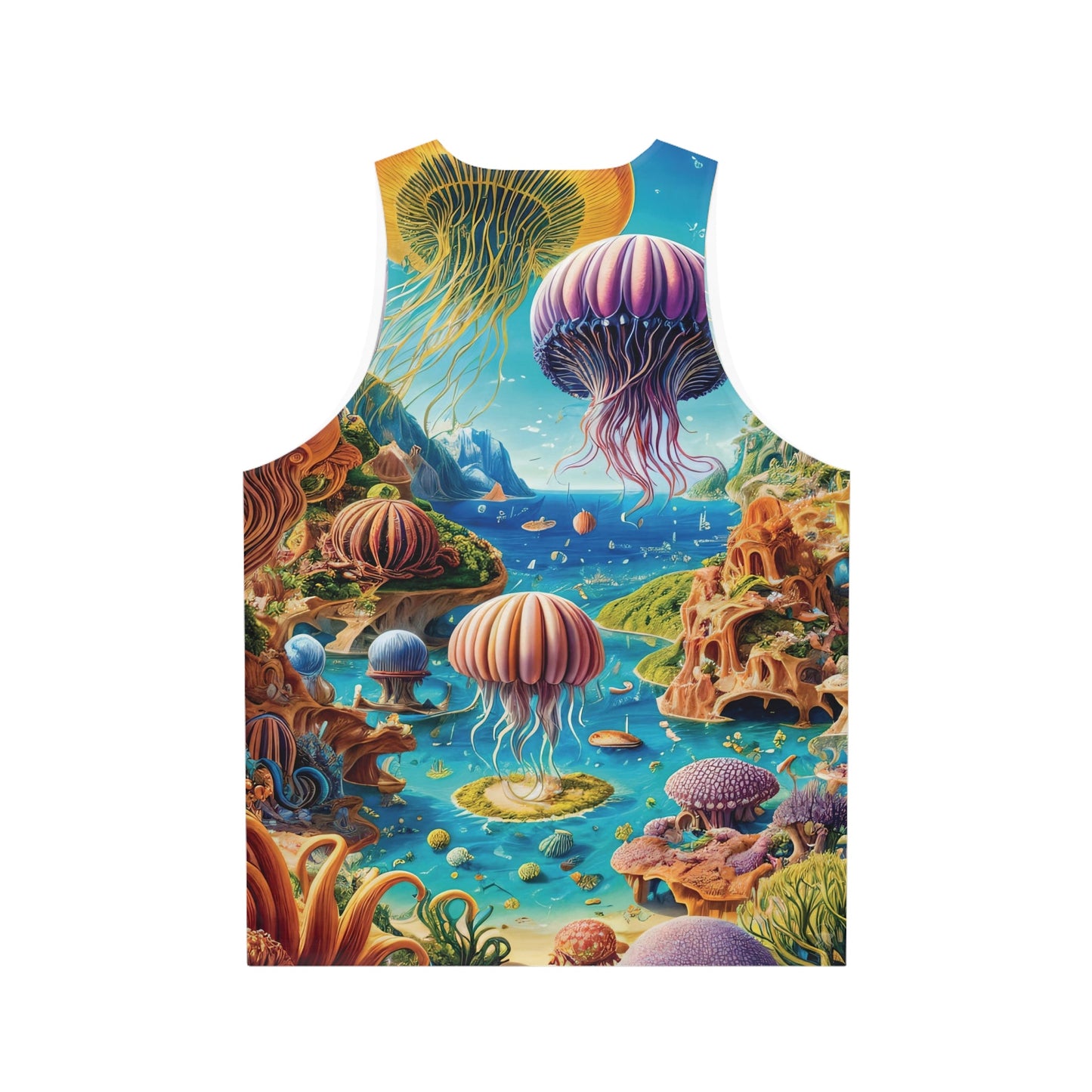 Light Tank Top - Aqua Fantasia - by Jelly Kvlt