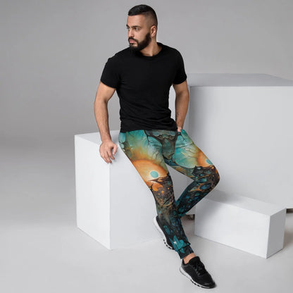 Men's Comfortable Joggers - Chthonic Echoes - by Jelly Kvlt