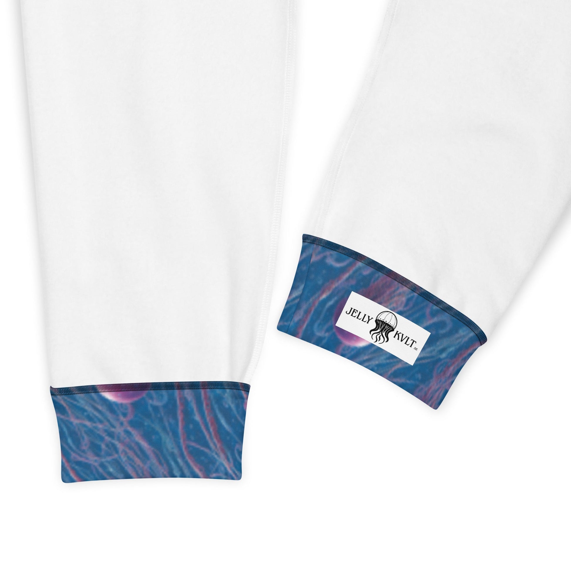 Men's Comfortable Joggers - Blue and Violet Jellyfishes - by Jelly Kvlt