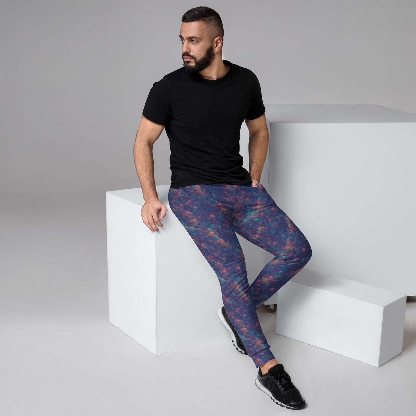 Men's Comfortable Joggers - Galactic Tangle - by Jelly Kvlt