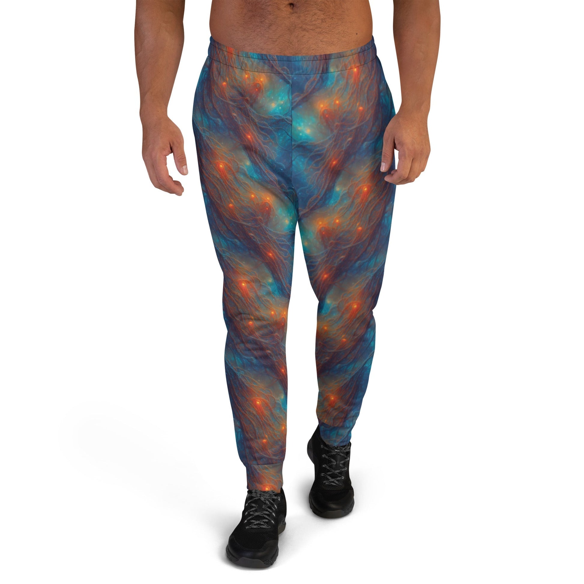 Men's Comfortable Joggers - Nebular Nexus - by Jelly Kvlt