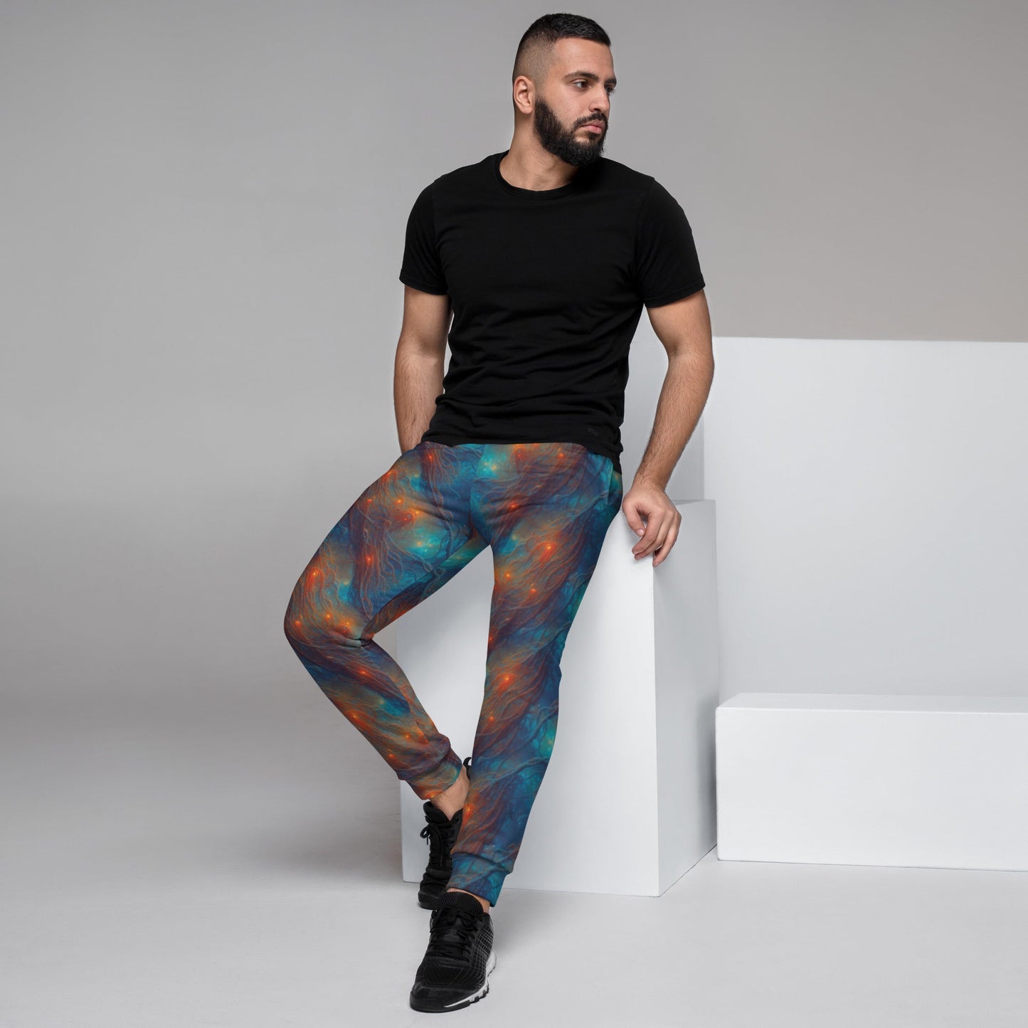 Men's Comfortable Joggers - Nebular Nexus - by Jelly Kvlt