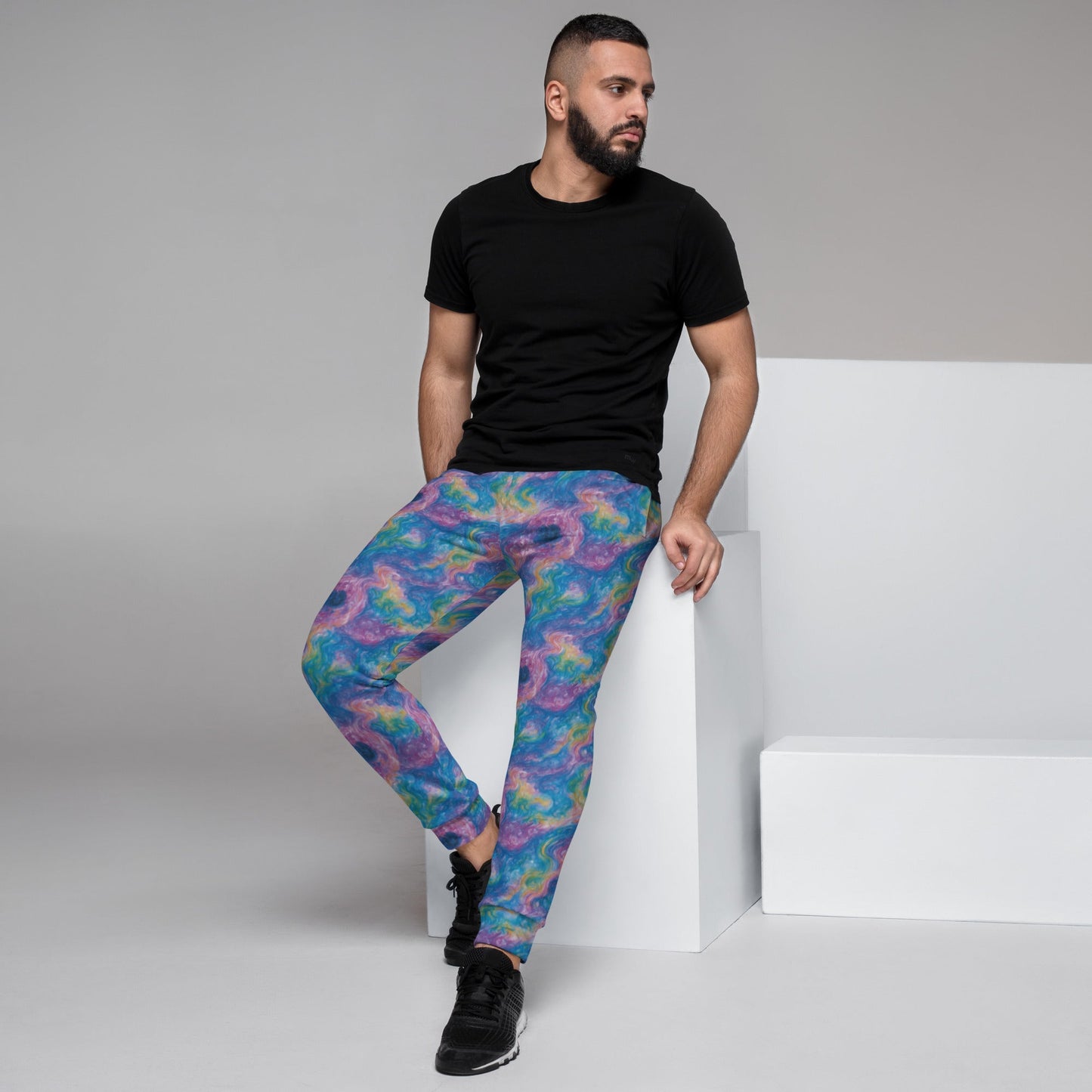 Men's Comfortable Joggers - Quantum Drift - by Jelly Kvlt