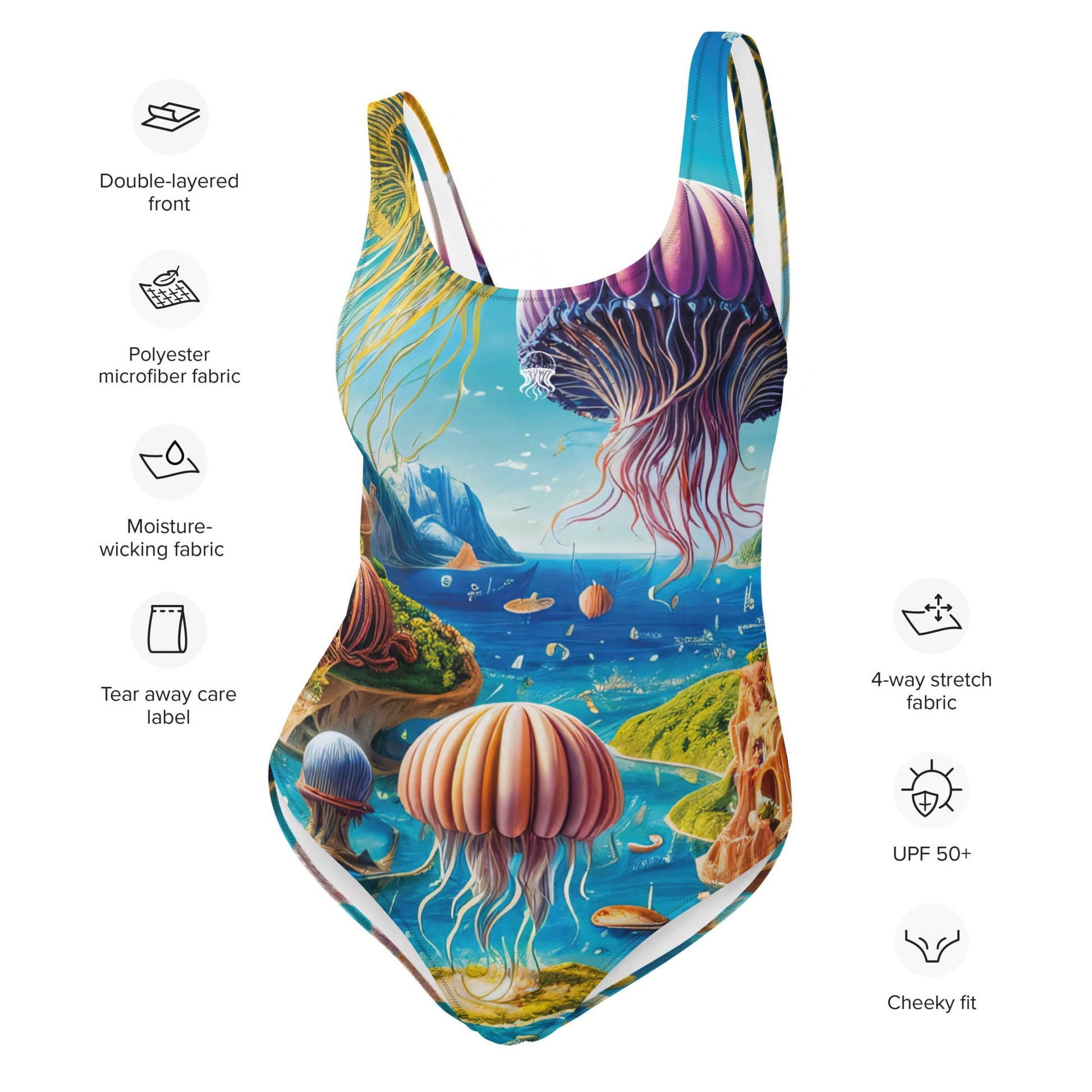 One-Piece Swimsuit - Aqua Fantasia | Jelly Kvlt