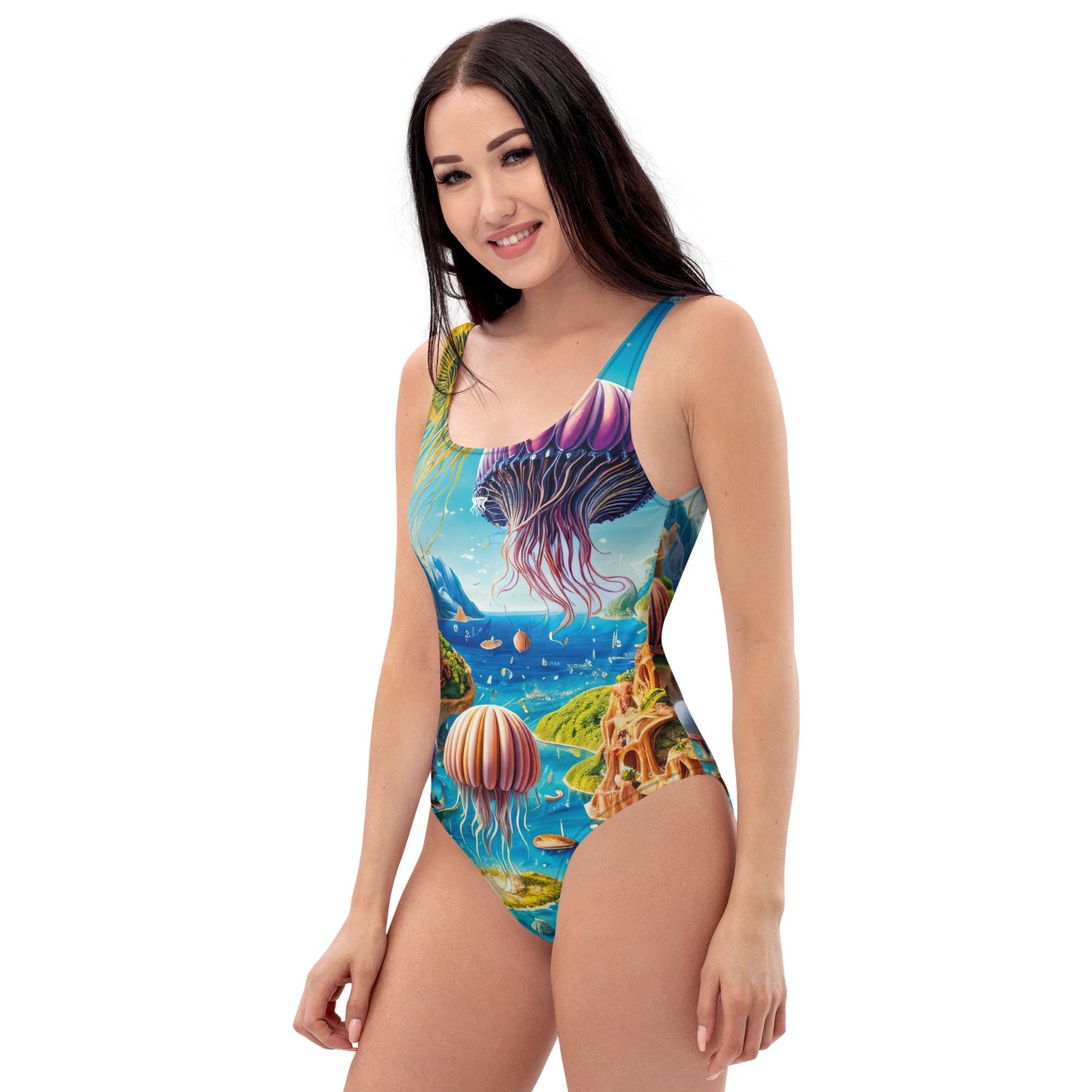 One-Piece Swimsuit - Aqua Fantasia | Jelly Kvlt