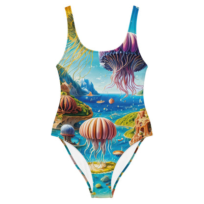 One-Piece Swimsuit - Aqua Fantasia | Jelly Kvlt