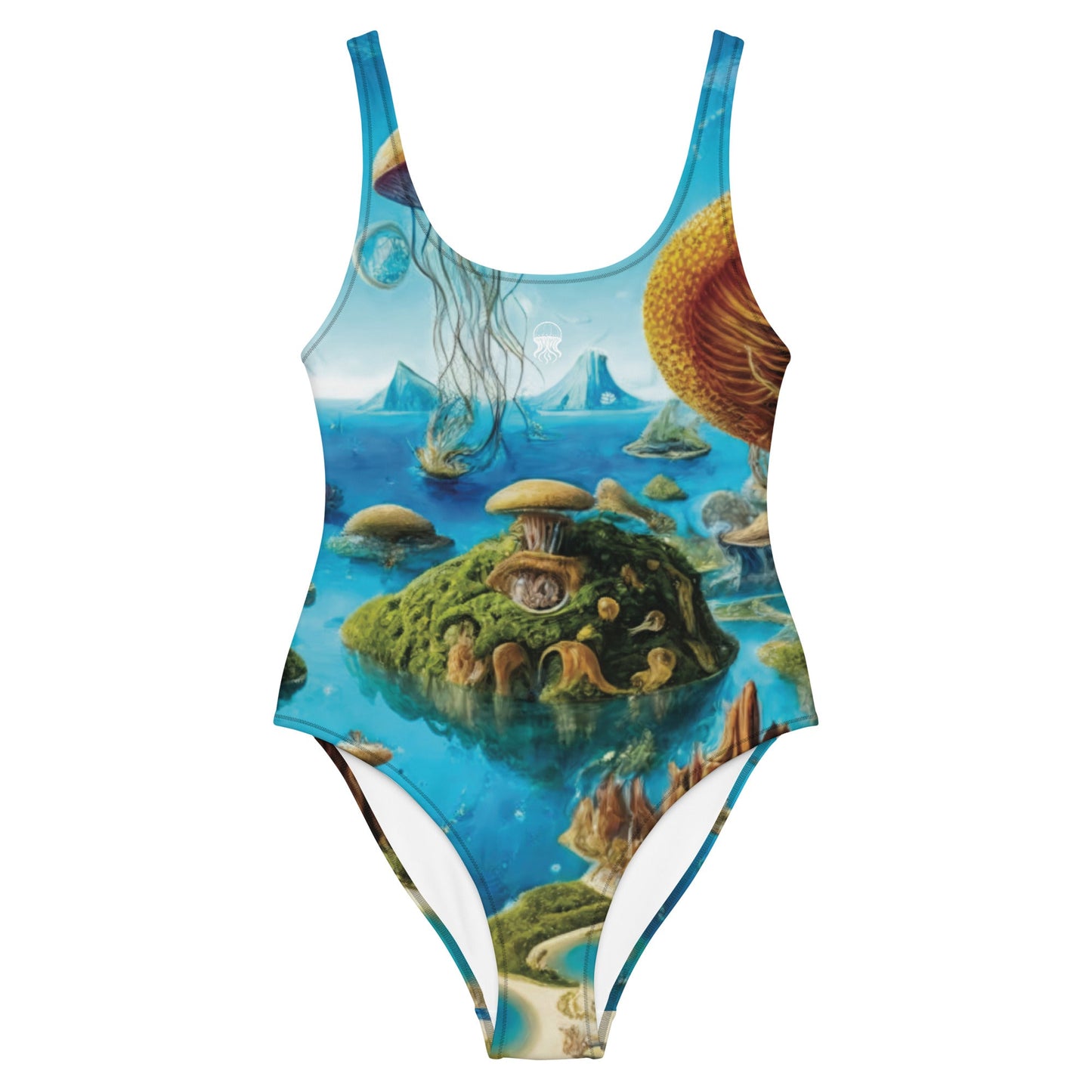 One-Piece Swimsuit - Aquatic Utopia | Jelly Kvlt