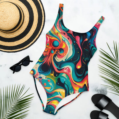 One-Piece Swimsuit - Celestial Splash | Stylish Swimwear by Jelly Kvlt