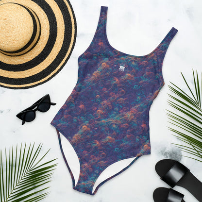 One-Piece Swimsuit - Galactic Tangle | Jelly Kvlt