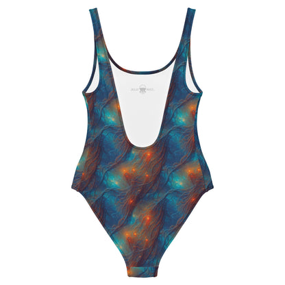 One-Piece Swimsuit - Nebular Nexus | Jelly Kvlt