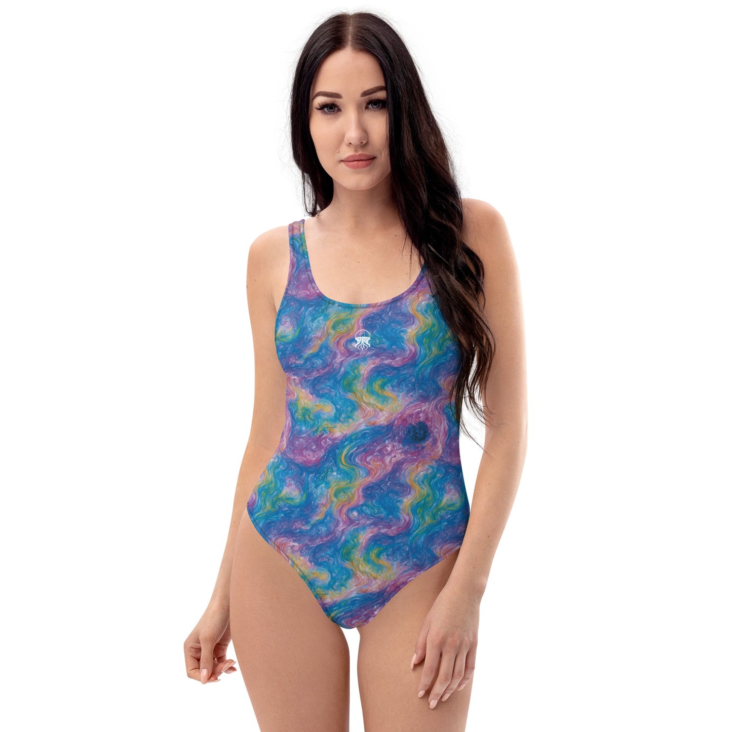 One-Piece Swimsuit - Quantum Drift | Jelly Kvlt