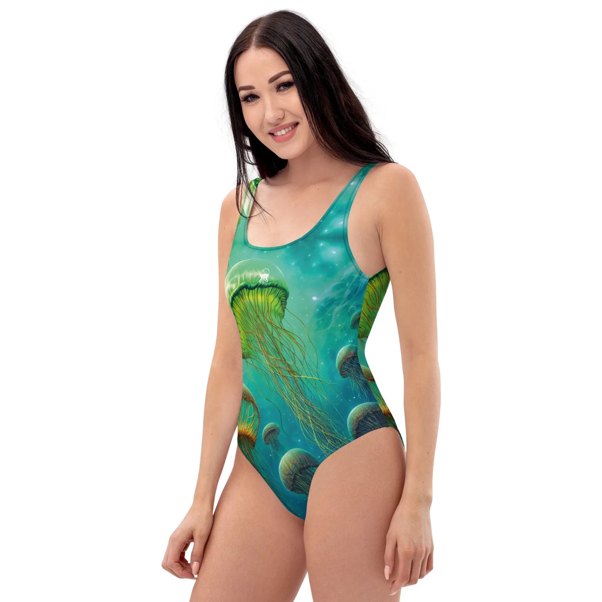 One-Piece Swimsuit - Stellar Drifters - by Jelly Kvlt