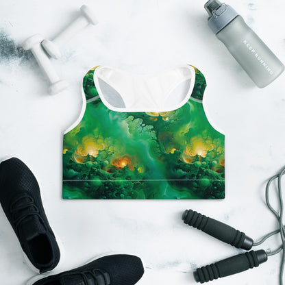 Padded Sports Bra - Viridian Shroud - by Jelly Kvlt