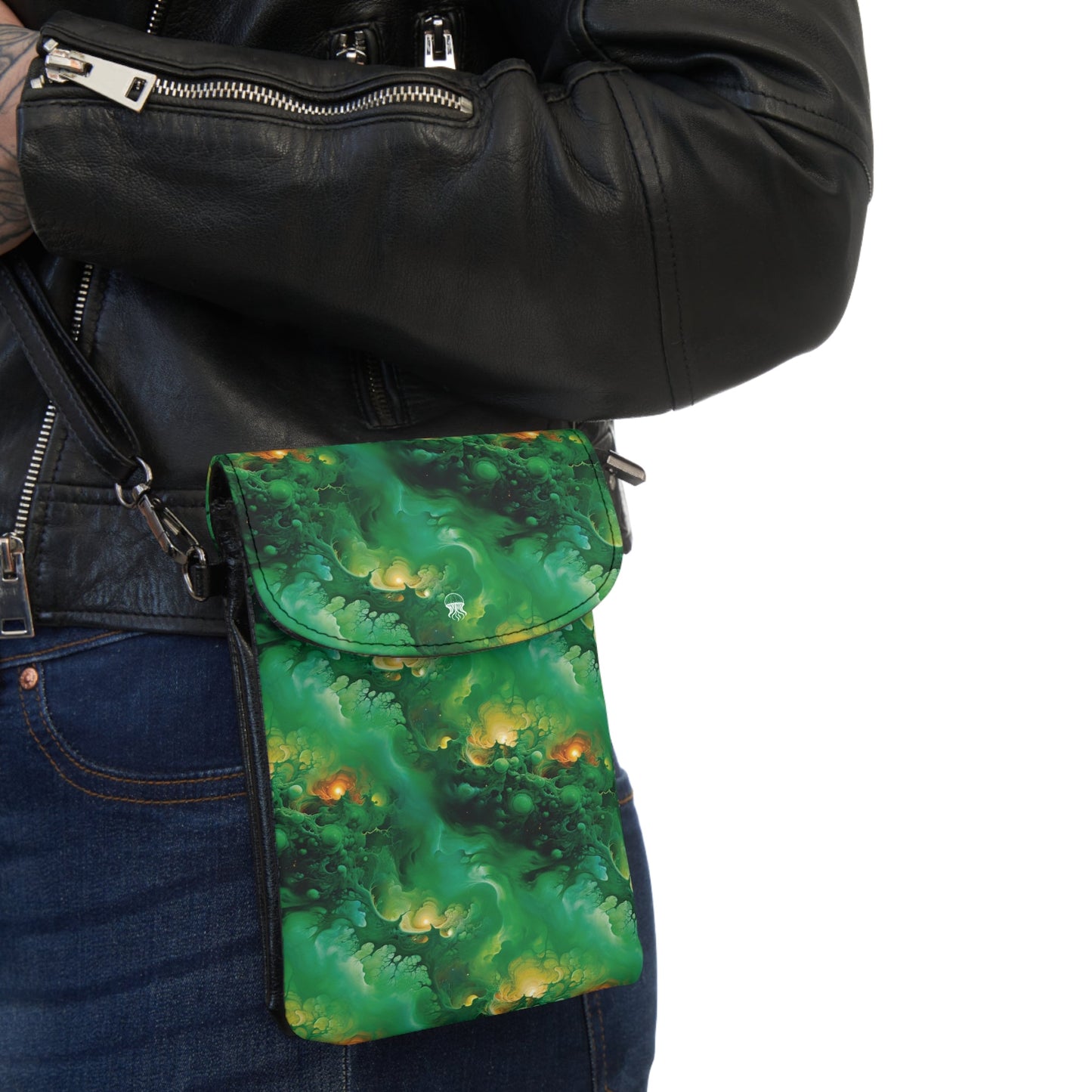 Lightweight Phone Bag - Viridian Shroud - by Jelly Kvlt