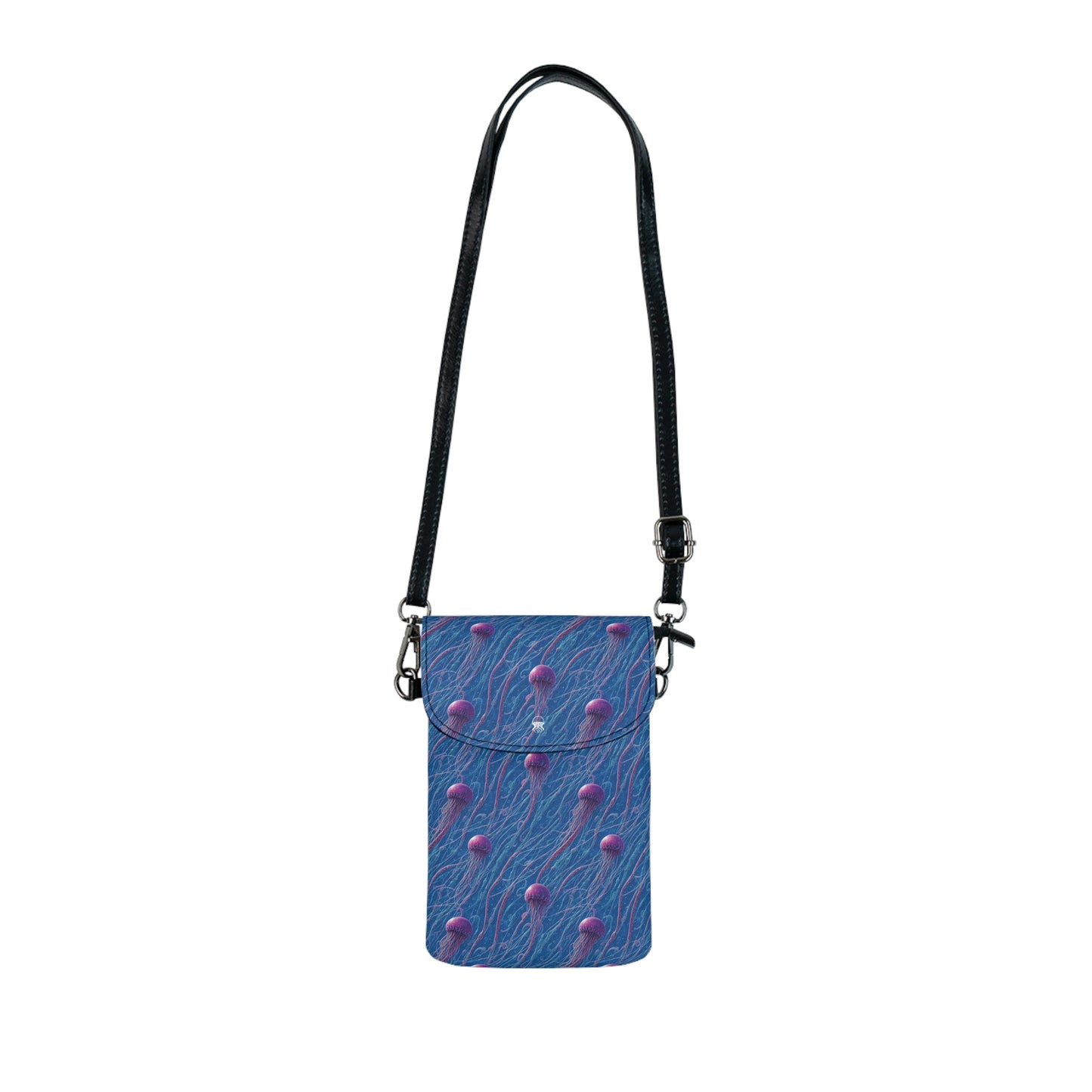 Lightweight Phone Bag - Blue and Violet Jellyfishes - by Jelly Kvlt