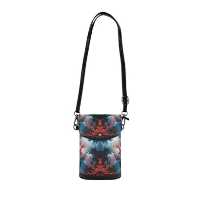 Lightweight Phone Bag - Ethereal Crimson Flow - Light - by Jelly Kvlt