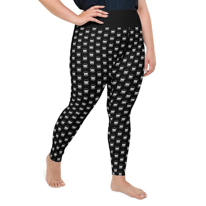 Plus Size Leggings - Jellyfish Invaders | Retro & Comfortable by Jelly Kvlt