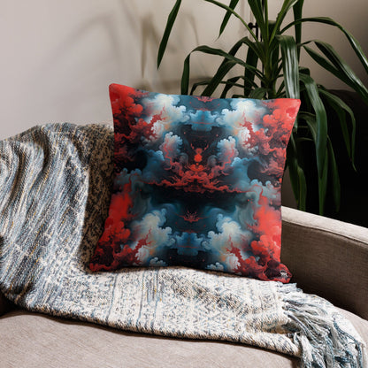 Premium Pillow - Ethereal Crimson Flow - Light Jelly Kvlt