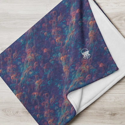 Soft Fleece Throw Blanket - Galactic Tangle - by Jelly Kvlt