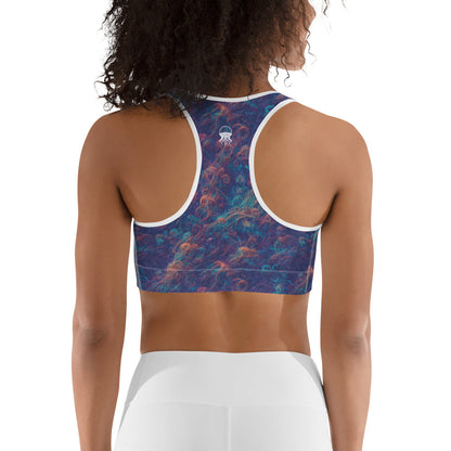 Sports bra - Galactic Tangle - by Jelly Kvlt