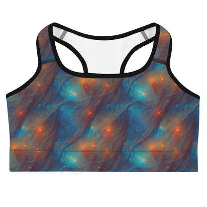 Sports bra - Nebular Nexus - by Jelly Kvlt