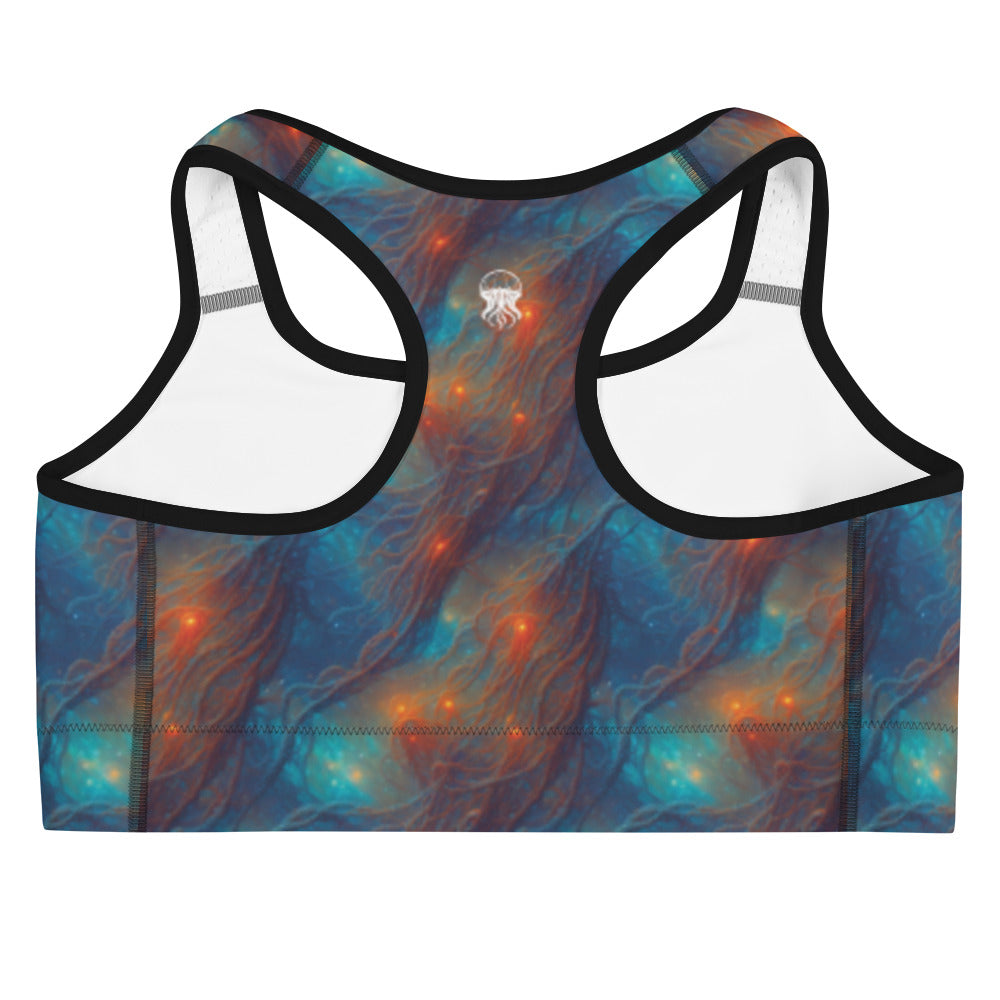 Sports bra - Nebular Nexus - by Jelly Kvlt