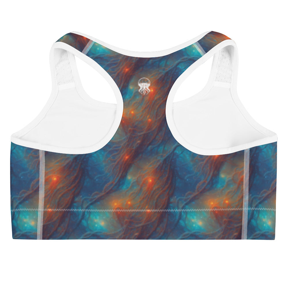 Sports bra - Nebular Nexus - by Jelly Kvlt