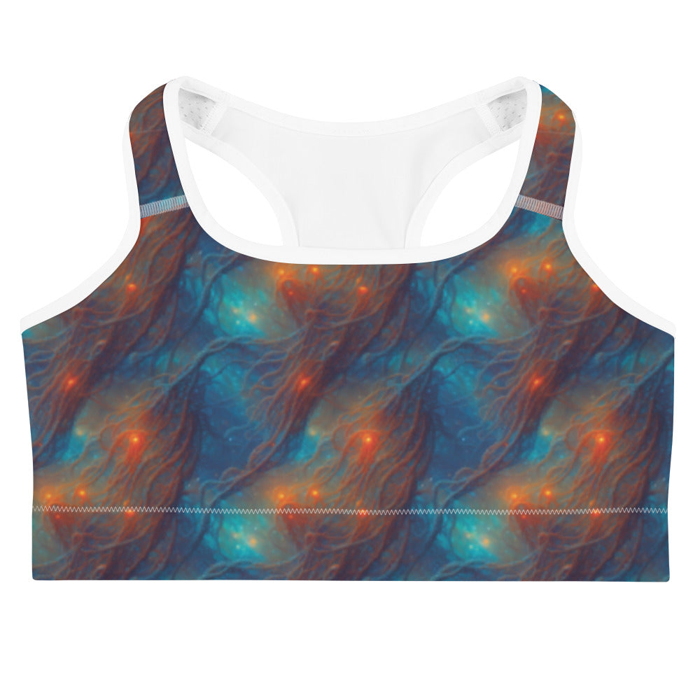 Sports bra - Nebular Nexus - by Jelly Kvlt