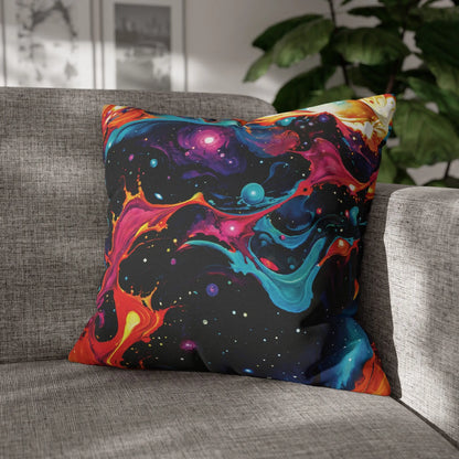 Square Pillow Case - Astral Tempest - by Jelly Kvlt