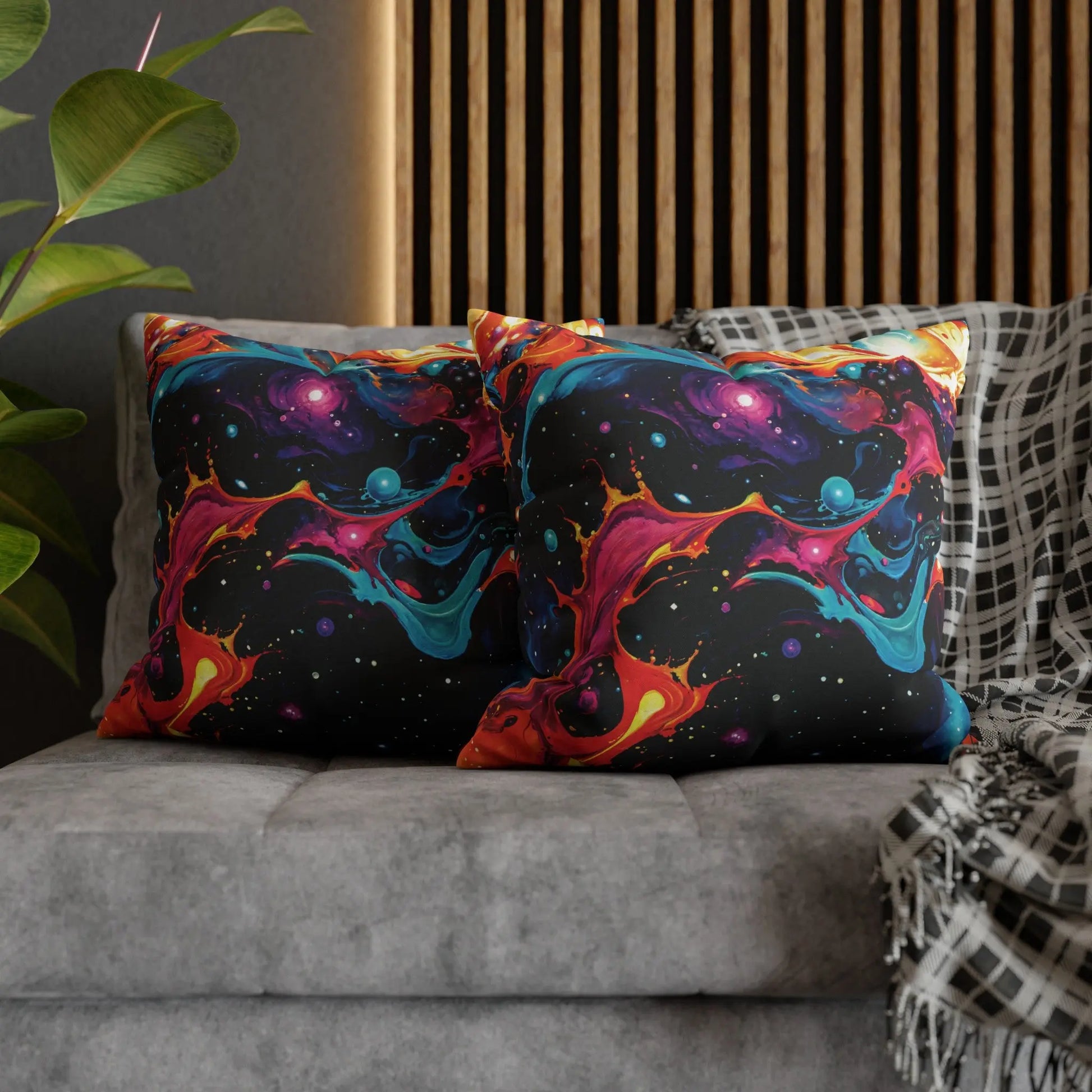 Square Pillow Case - Astral Tempest - by Jelly Kvlt