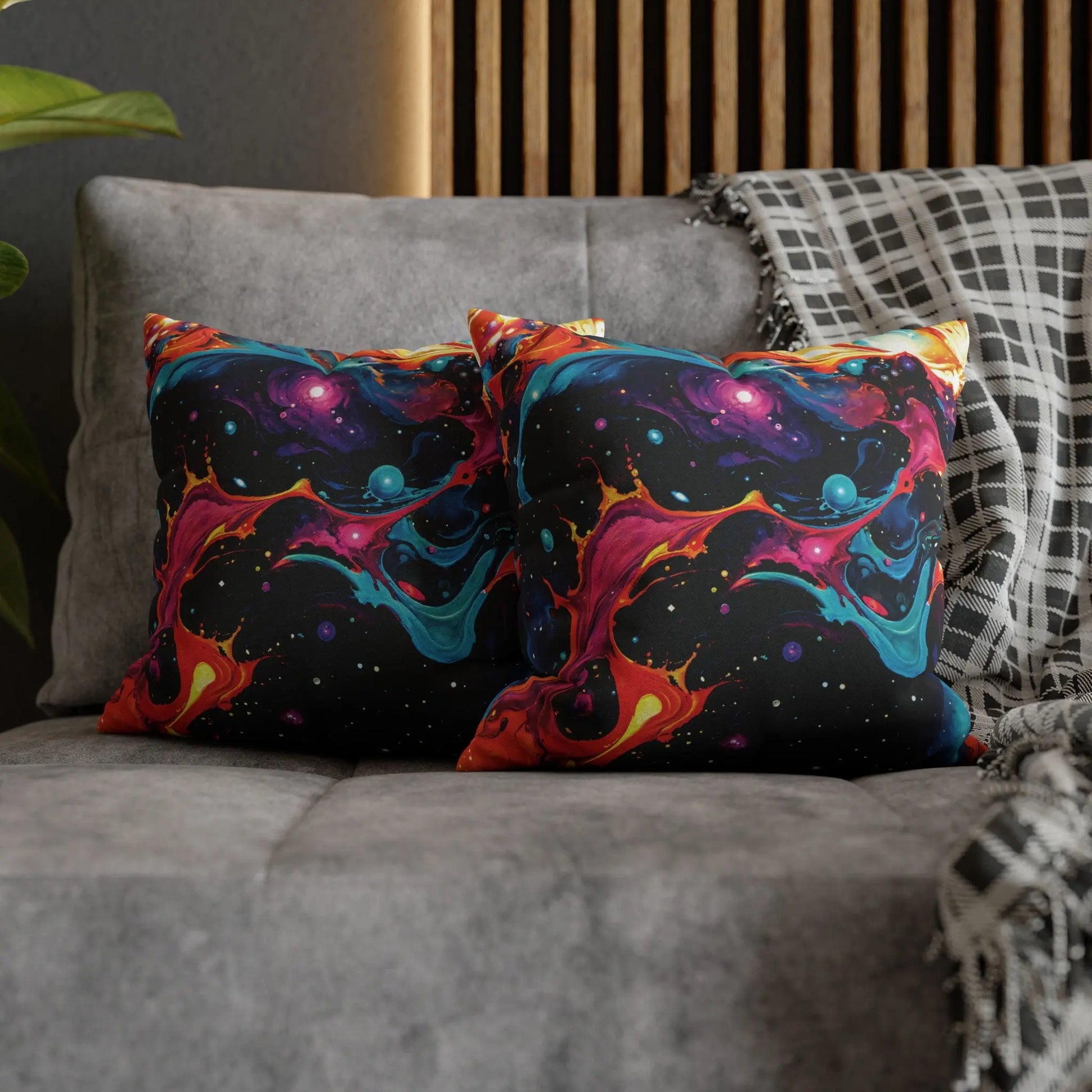 Square Pillow Case - Astral Tempest - by Jelly Kvlt