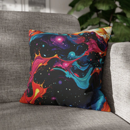 Square Pillow Case - Astral Tempest - by Jelly Kvlt