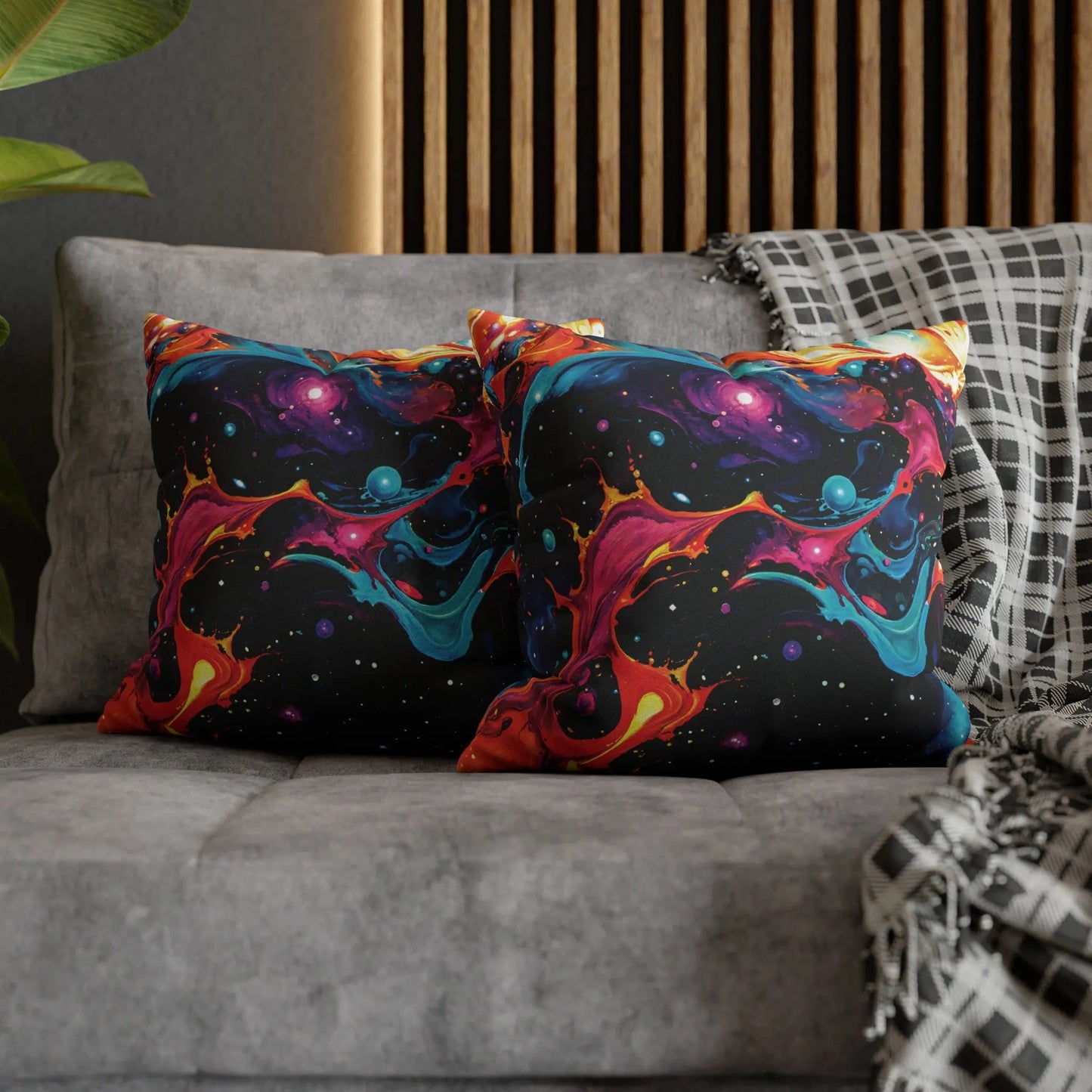 Square Pillow Case - Astral Tempest - by Jelly Kvlt