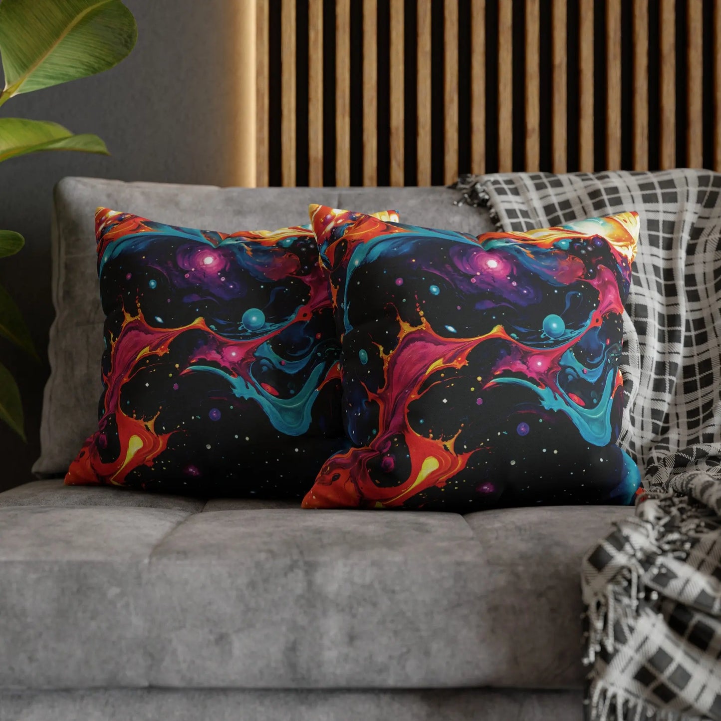 Square Pillow Case - Astral Tempest - by Jelly Kvlt