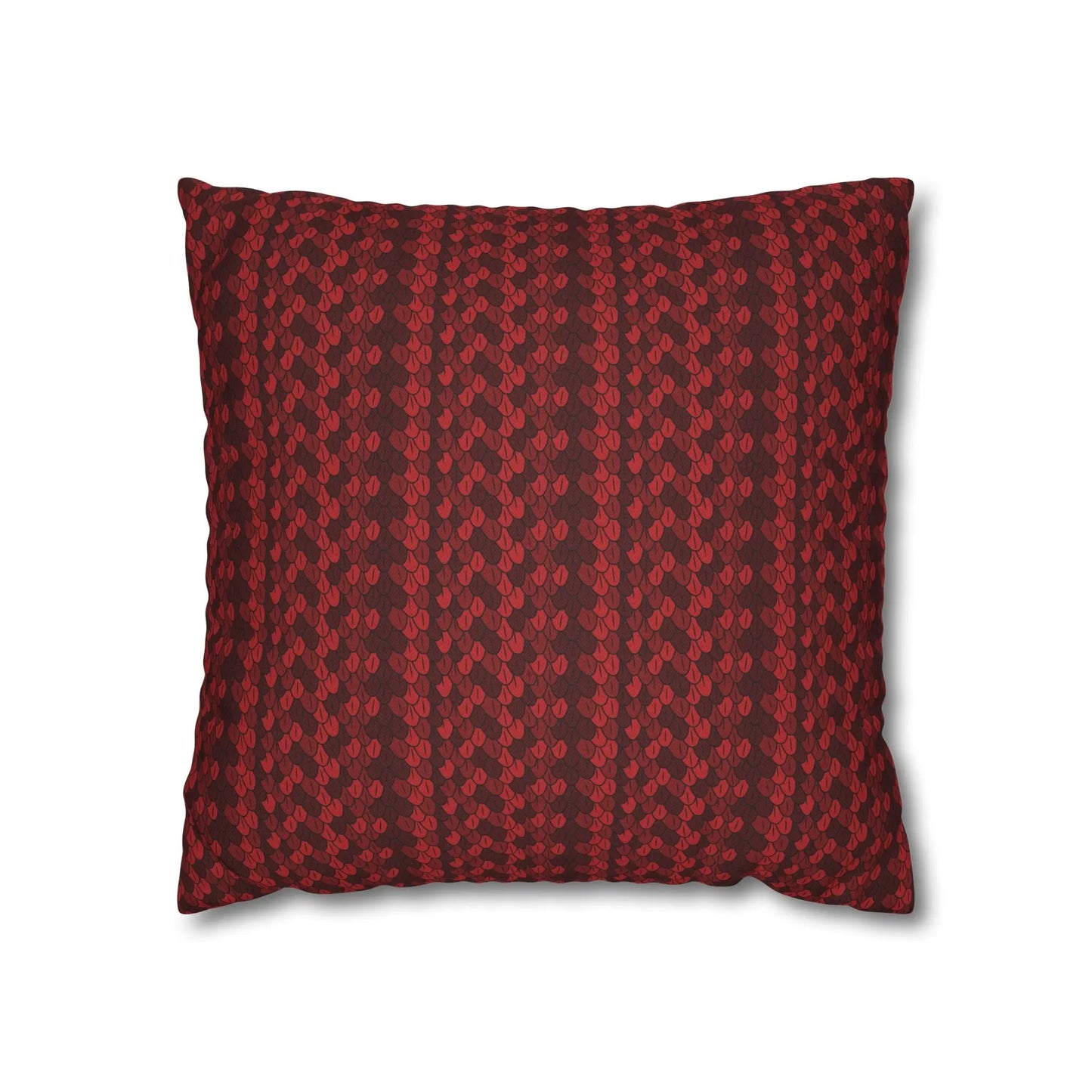 Square Pillow Case - Carmine Wyrm - by Jelly Kvlt