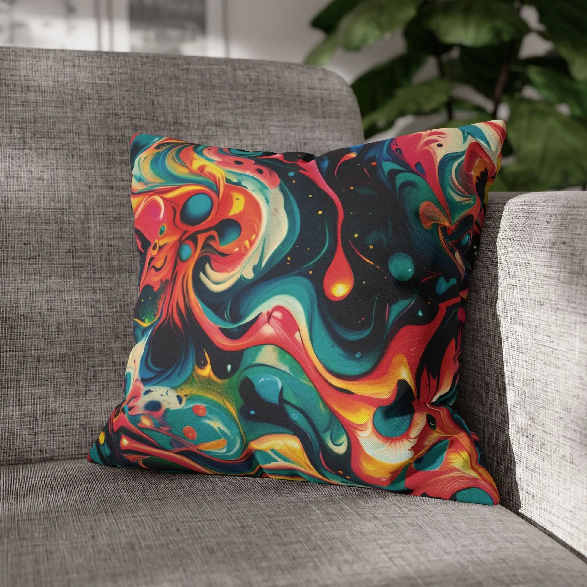 Square Pillow Case - Celestial Splash - by Jelly Kvlt