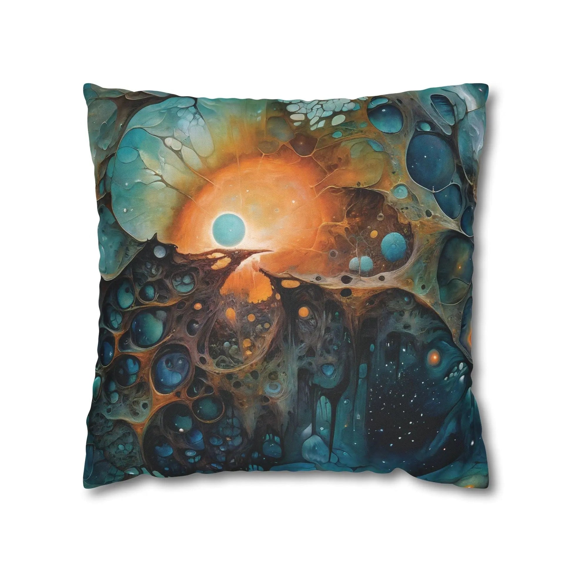 Square Pillow Case - Chthonic Echoes - by Jelly Kvlt