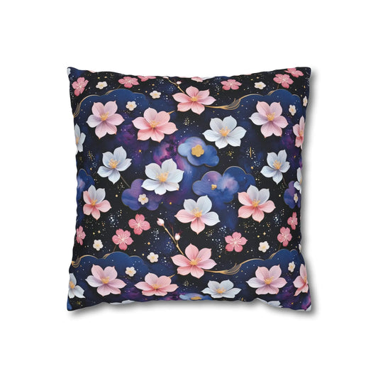 Square Pillow Case - Cosmic Sakura