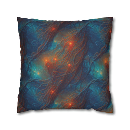 Square Pillow Case - Nebular Nexus - by Jelly Kvlt