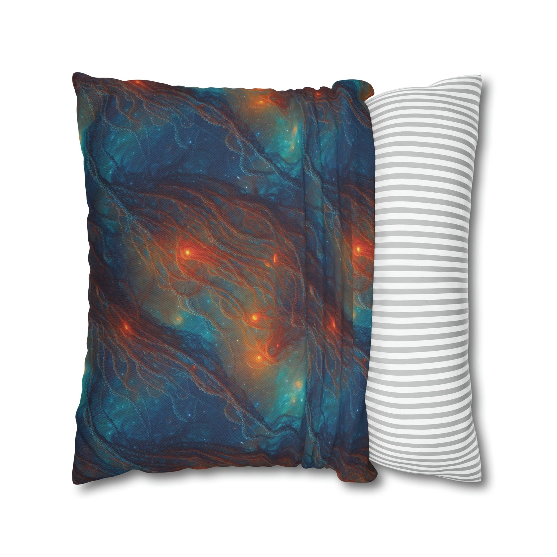 Square Pillow Case - Nebular Nexus - by Jelly Kvlt