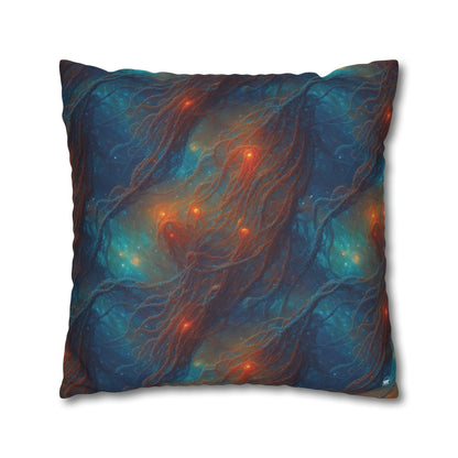 Square Pillow Case - Nebular Nexus - by Jelly Kvlt