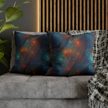 Square Pillow Case - Nebular Nexus - by Jelly Kvlt