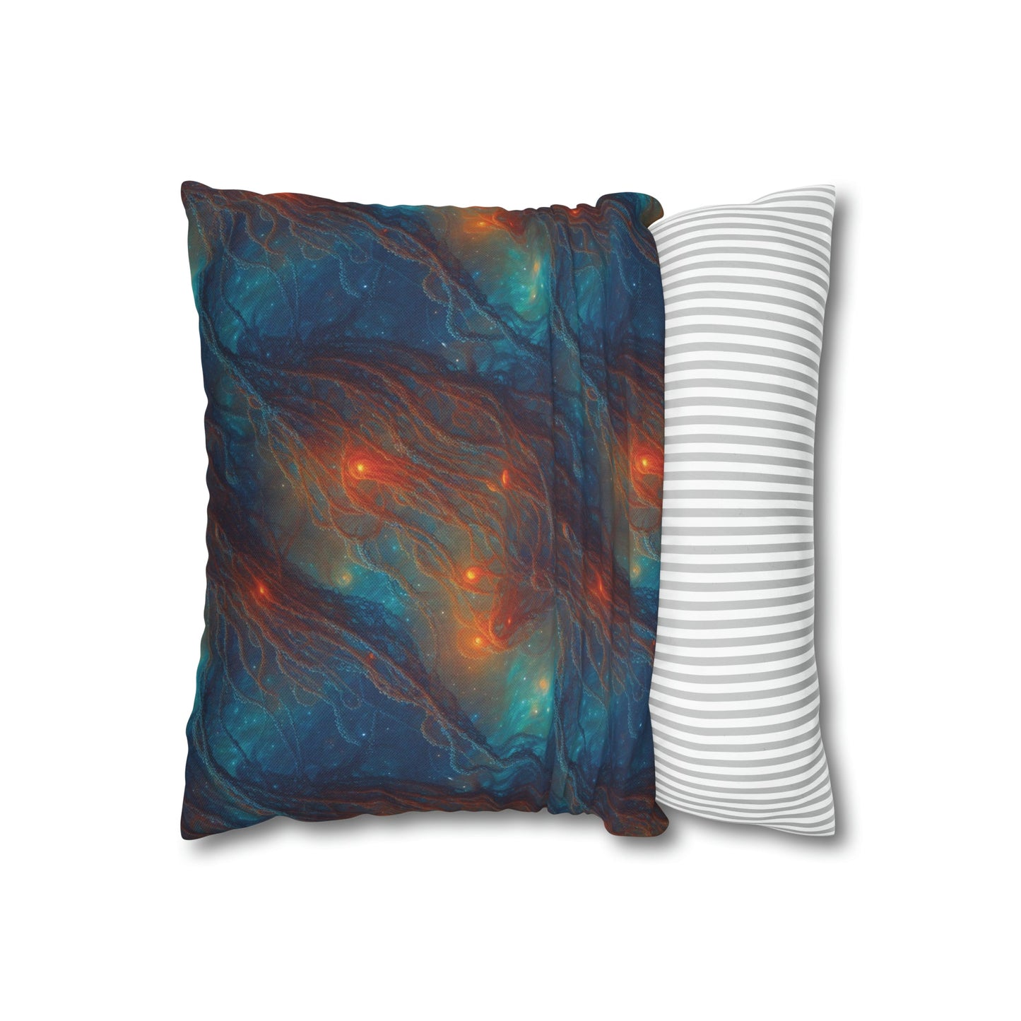 Square Pillow Case - Nebular Nexus - by Jelly Kvlt