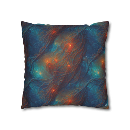 Square Pillow Case - Nebular Nexus - by Jelly Kvlt