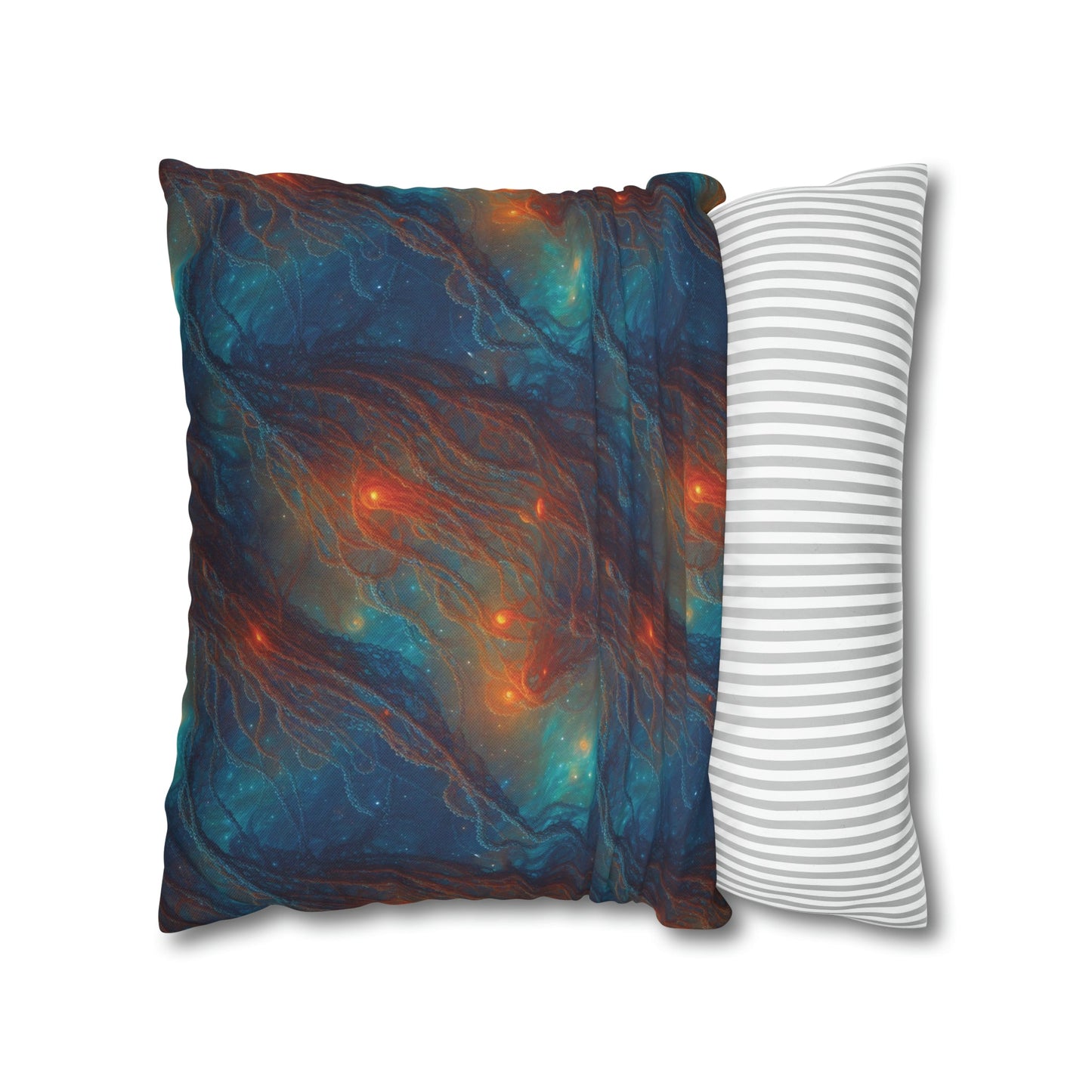 Square Pillow Case - Nebular Nexus - by Jelly Kvlt