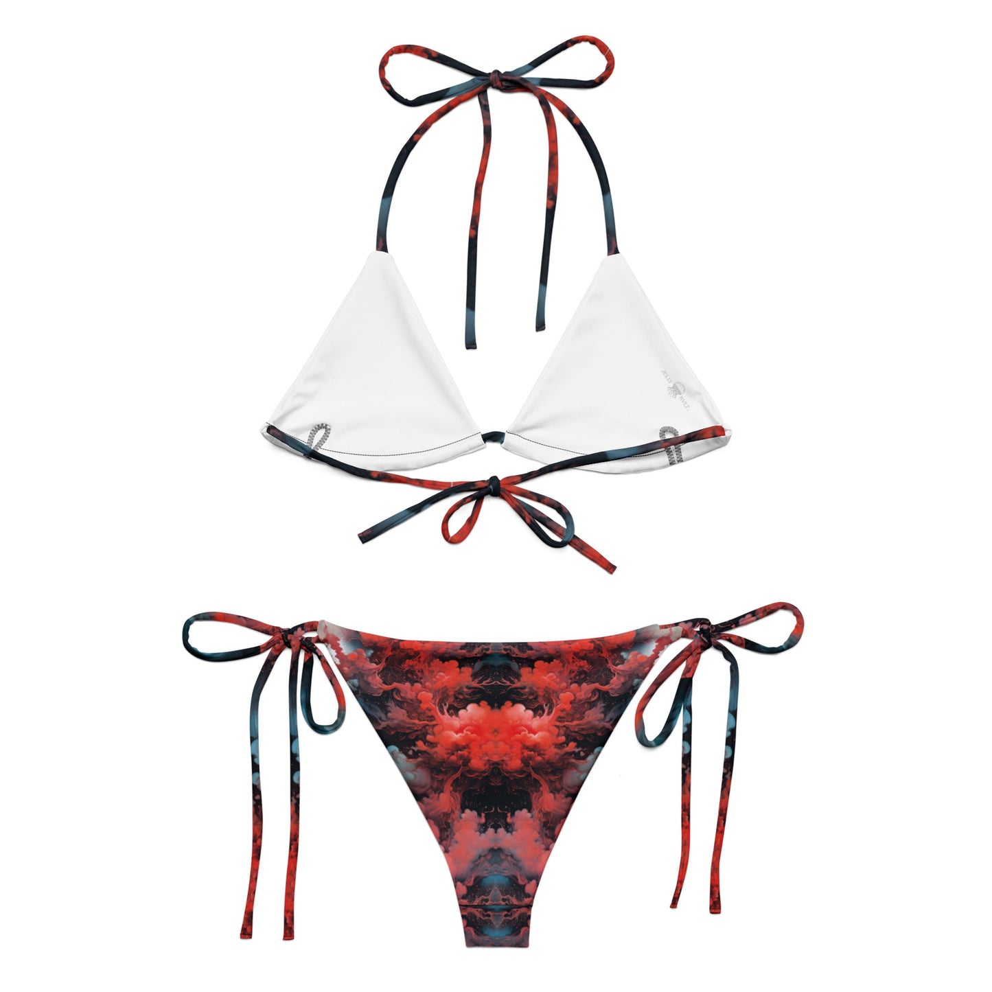 String bikini - Ethereal Crimson Flow - Dark | Jelly Kvlt