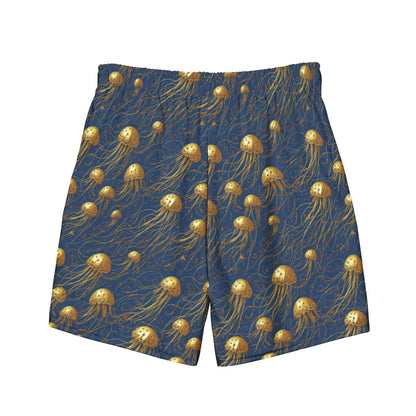 Swim trunks - Blue and Gold Jellyfishes Jelly Kvlt